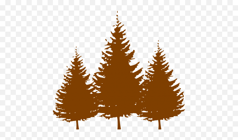 Small Contradictory Contrast Lamp - Pine Tree Silhouette Brown Emoji,Gismo Emoticon