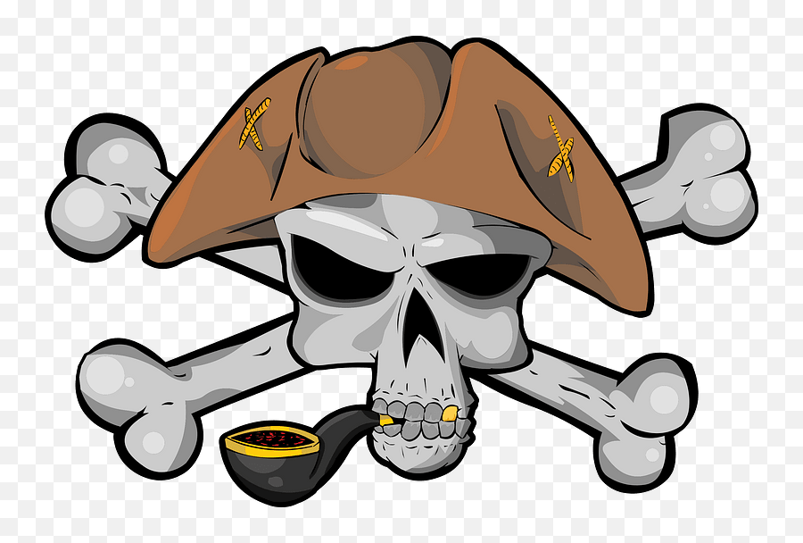 Pirate Angry Emoticon Smiley Public - Jack Sparrow Hat Cartoon Png Emoji,A Boat A Black Flag And Skull And Crossbones Emojis