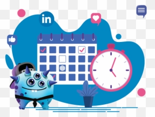 Agendar Post No Linkedin - Ferramenta De Agendamento De Post Vector White Hotel Icon Emoji,Como Colocar Emoticons Nas Postagens Do Facebook