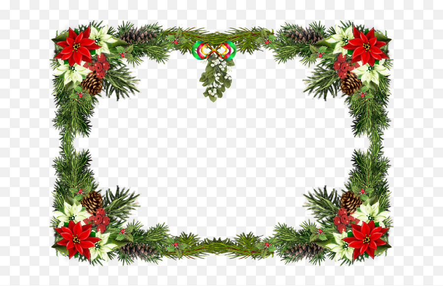 Borda De Natal Png 4 Png Image - Christmas Card Frame Png Emoji,Emoticons De Natal