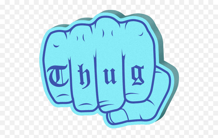 Super Cool Foam Hands Emoji Sticker Pack By Jordan Price - Thug Life Chain Cigarette,Twitter Emojis Fist