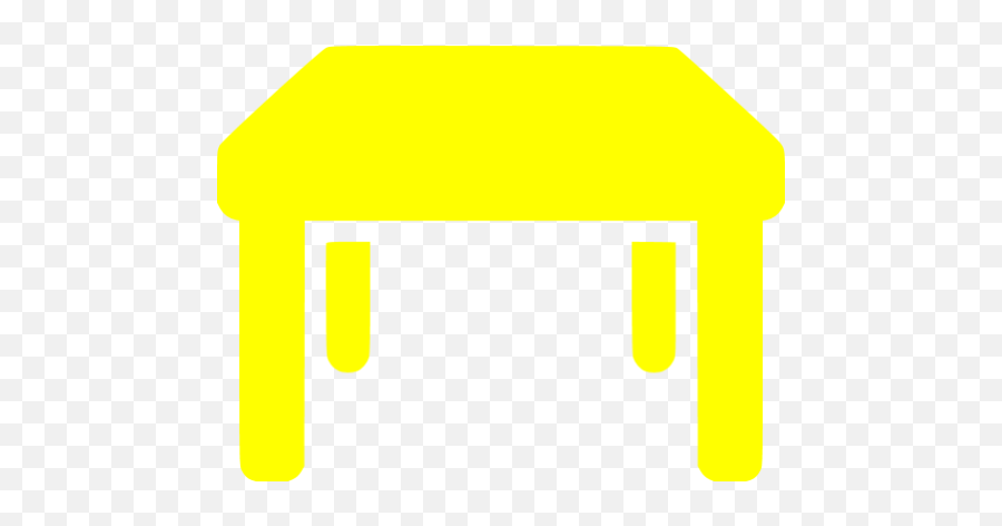 Yellow Table Icon - Free Yellow Furniture Icons Pink Table Icon Png Emoji,Emoticon Text Table