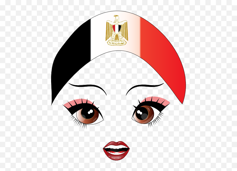 Pretty Egyptian Girl Smiley Emoticon - Girly Emoji,Egyptian Emoticon Facebook