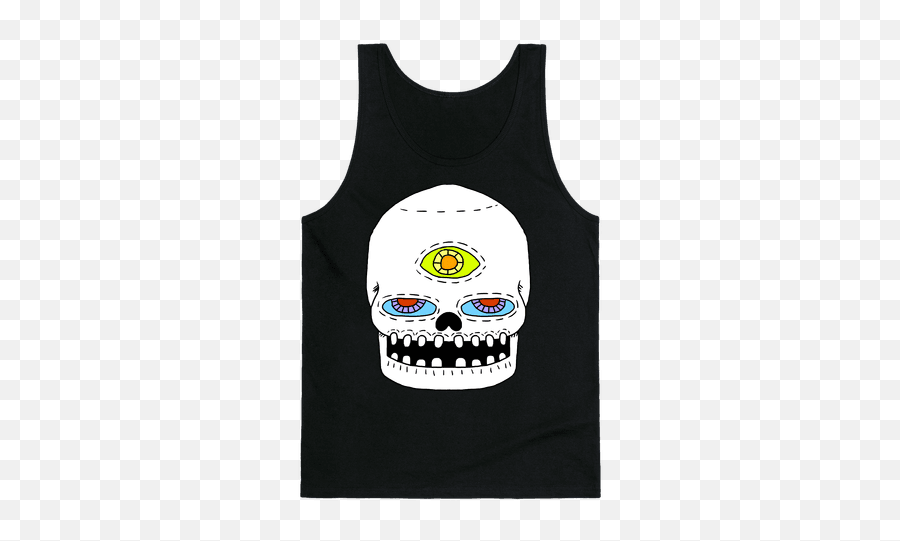 Diamond Skull T - Sleeveless Shirt Emoji,Tskull Emoticon