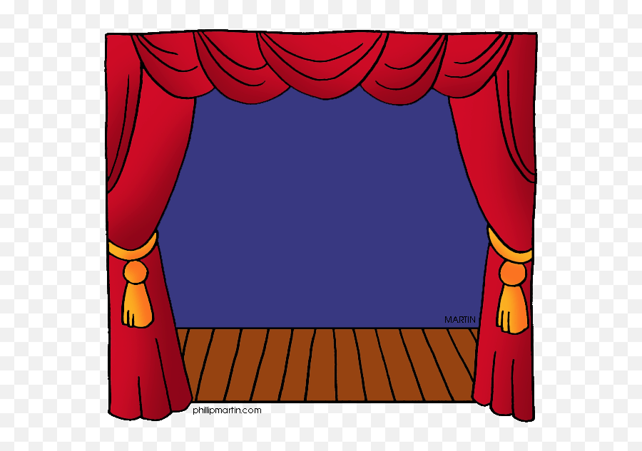 Curtains Clipart School Curtains School Transparent Free - Stage Theatre Clip Art Emoji,Emoji Window Curtains