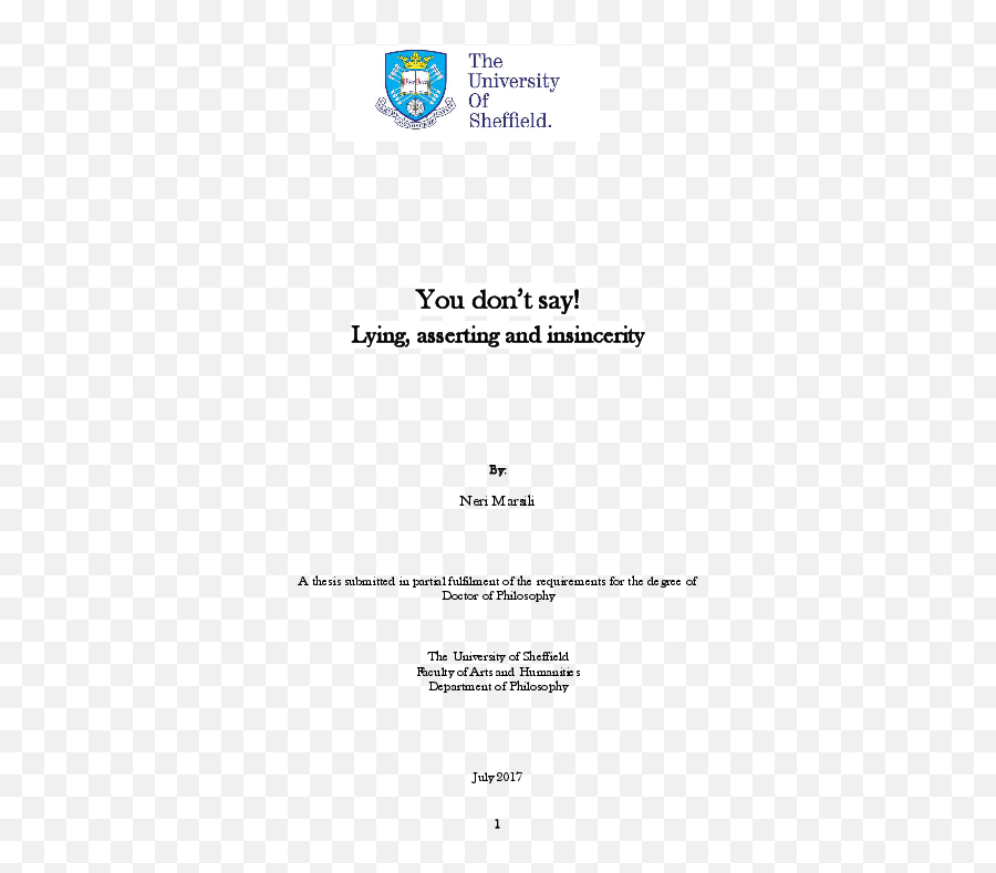 Cues To Deception Research Papers - Academiaedu Sheffield International College Emoji,Emotion Cr2p Frs