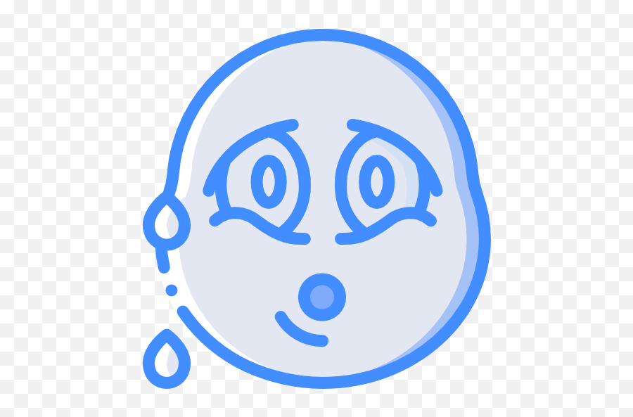 Free Icon Sweating - Dot Emoji,Sweat Emoticon With Text