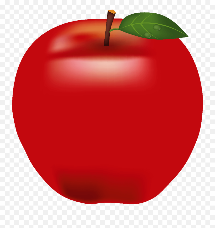Red Apple Clipart - Apple Clipart Emoji,Apple Fruit Emoji