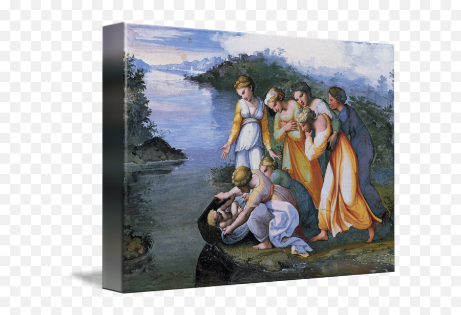 Baby Moses - Raffaello Sanzio Da Urbino Art Emoji,What Is Moses Emotions In The Lithograph Of Moses