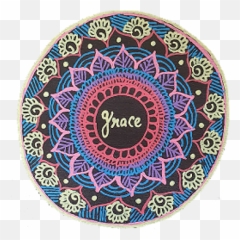 Mandala Ajachi Yoga - Decorative Emoji,Mandala Expressive Arts Wise Mind Emotion
