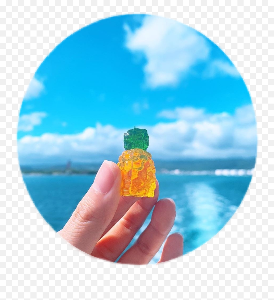 Jisoo Ananas Jisooblackpink Sticker - Gummy Bear Emoji,Cloud Candy Emoji