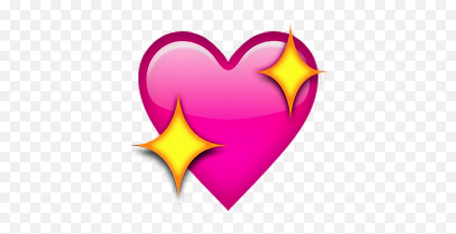 Pink Yellowtumblr Heart Emoji Sticker - Transparent Heart Emoji Jpg,Yellow Heart Emoji Tumblr