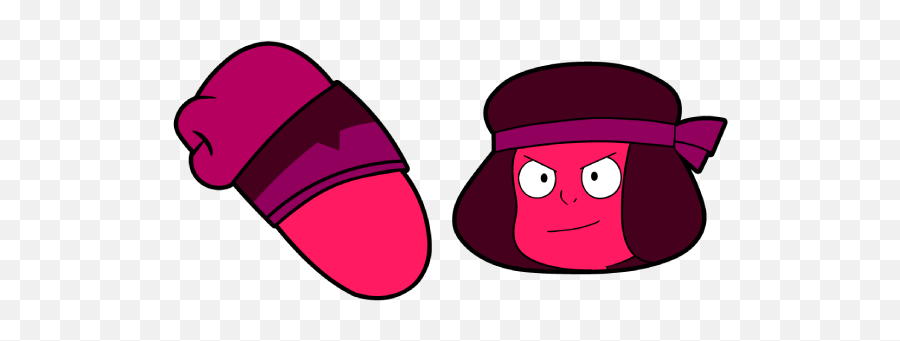 Steven Universe Ruby Cursor - Ruby Steven Universe Cursor Emoji,Steven Universe Steven Emotions