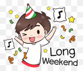Boobib Boy Stickers - Live Wa Stickers Party Hat Emoji,New Years Party Hats On Emojis