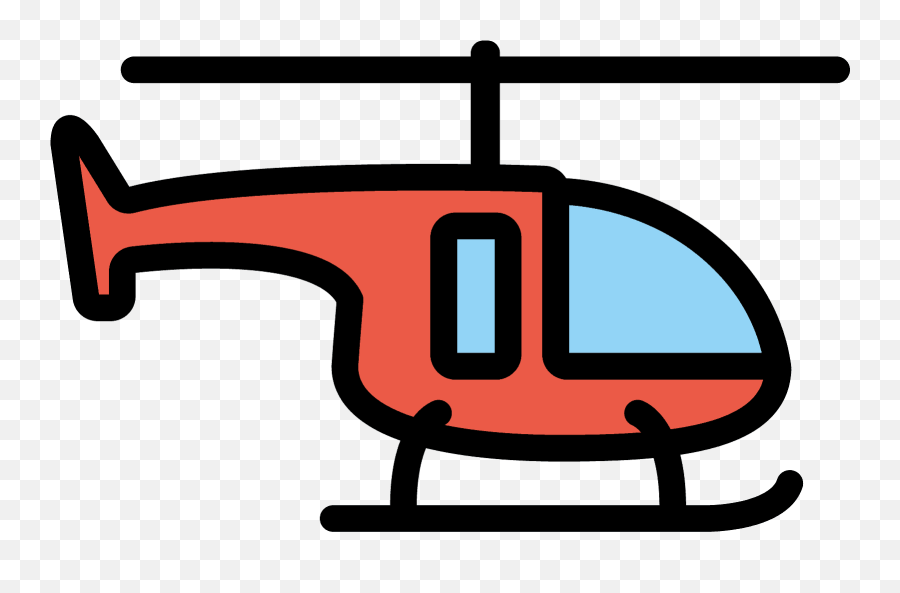 Helicopter Emoji Clipart - Helicopter Emoji,Aerial Tramway Emoji