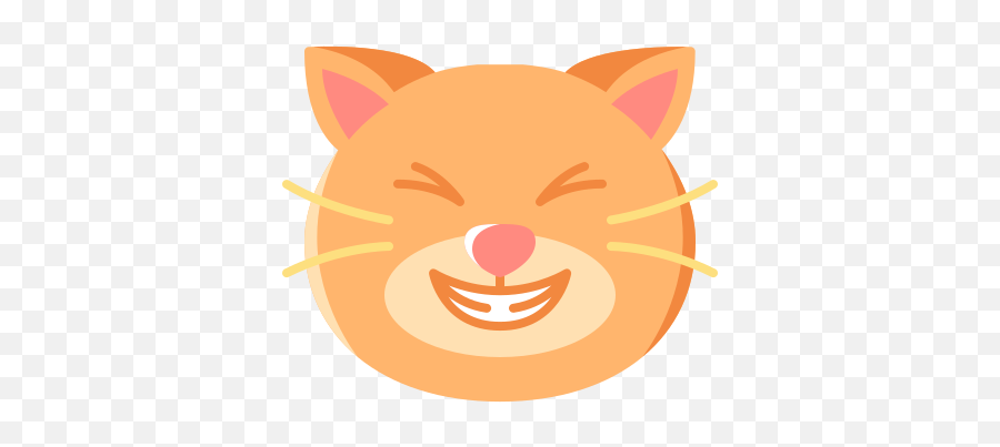 Cat - Free Animals Icons Happy Emoji,Free Cute Animal Emoticons