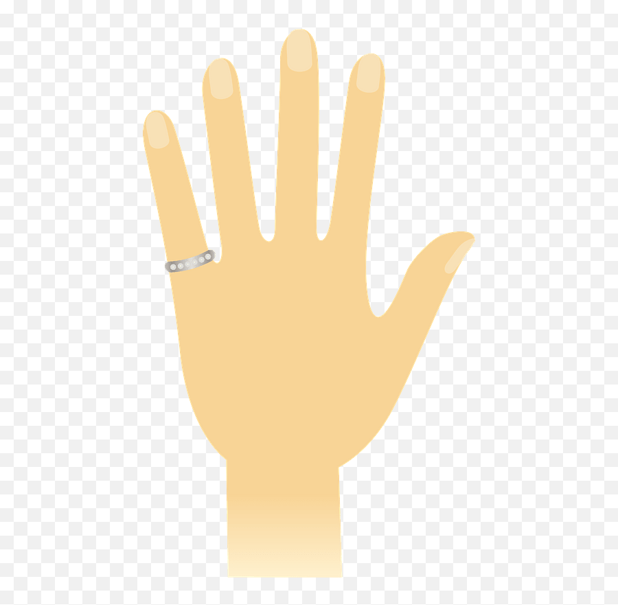 Hand Is Showing A Ring Clipart Emoji,Finger Ring Emoji Transparent Png