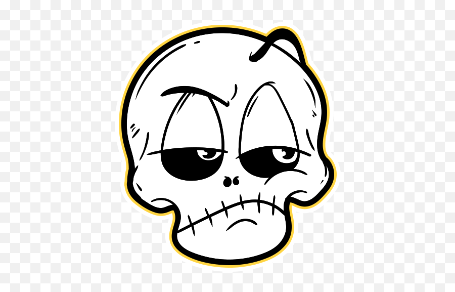 Skull Emoji By Marcossoft - Sticker Maker For Whatsapp,Asci Emoji Skull