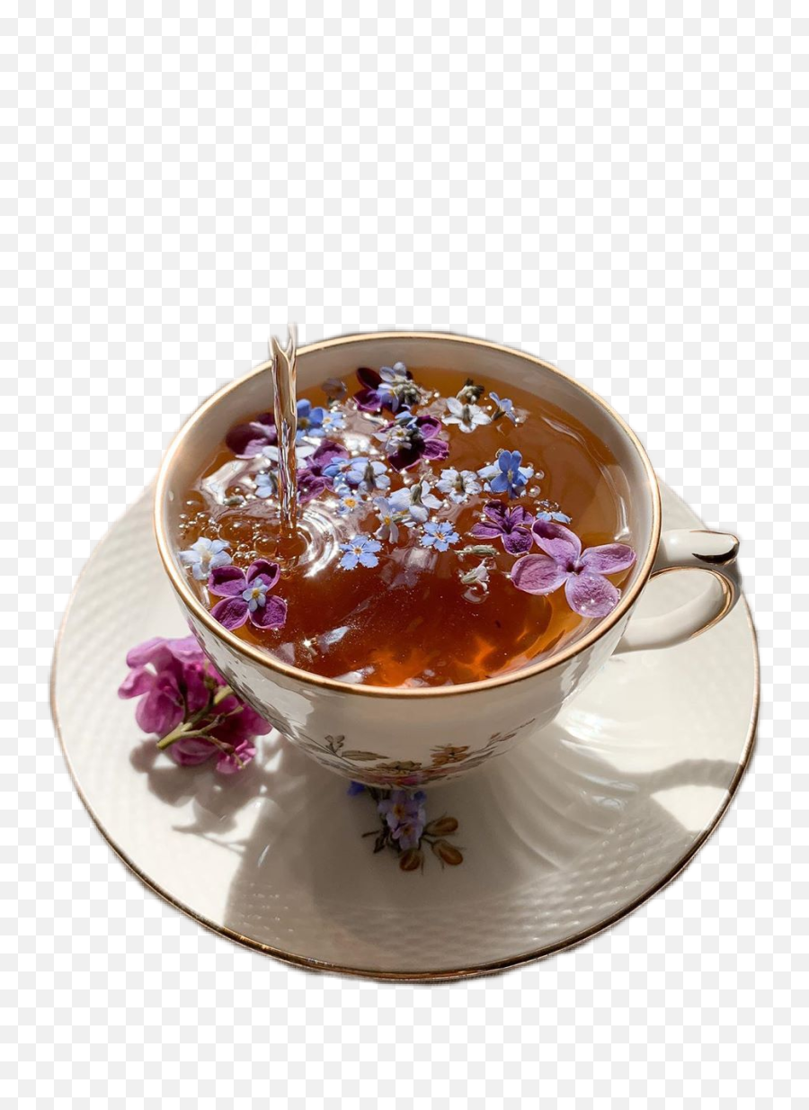 Aestetic Vintage Cup Tea Sticker By Linna - Sweet Tea Aesthetic Emoji,Cup Of Tea Emoji