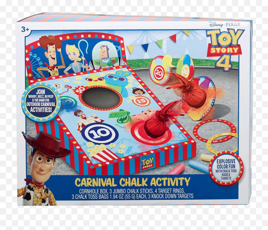 Disney Pixar Toy Story 4 Carnival Chalk Kids Activity Emoji,Disney And Pixar Movies Uses Different Colors For Different Emotions