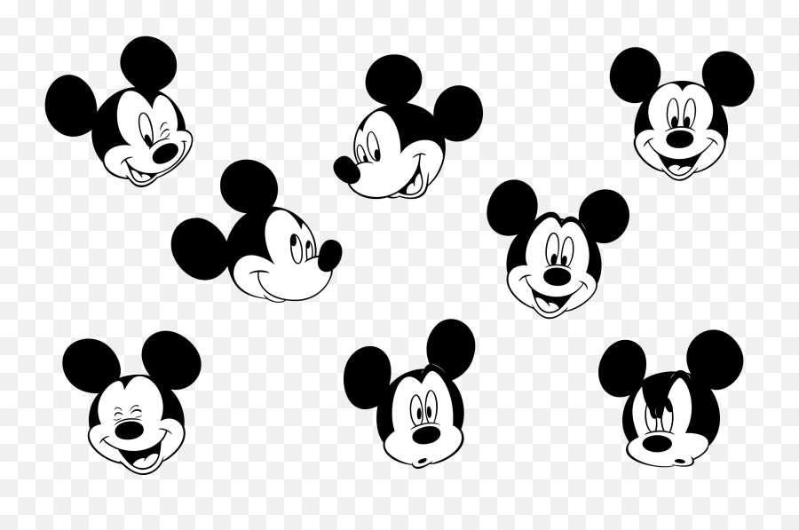 Mickey Mouse Logo Png Transparent - Mickey Mouse Head Pattern Emoji,Mouse Emoticon