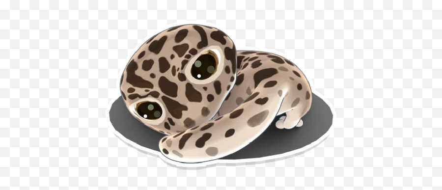 Telegram Sticker From Bruce The Leopard Gecko Pack Emoji,Leopard Print Emoji