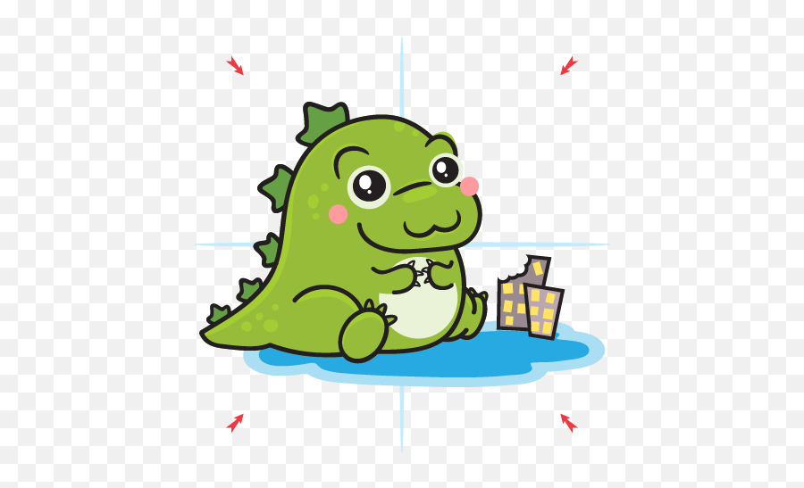 How To Draw Godzilla - Kawaii Art Easy Step By Step Guide Emoji,Ice Feet Roblox Emoji Game