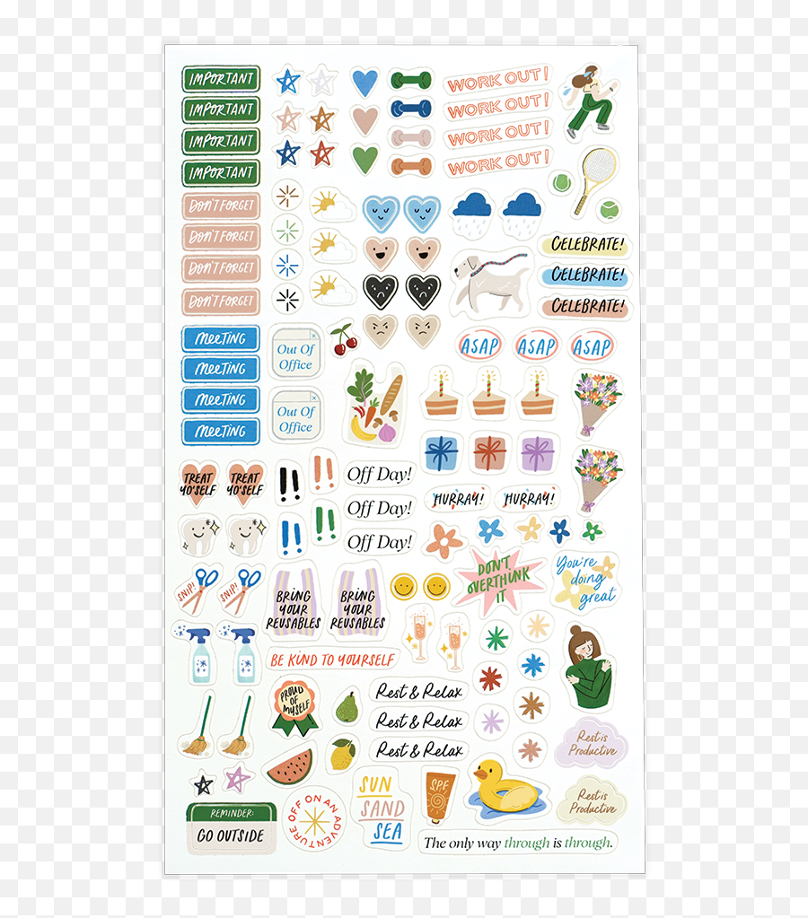 The Paper Bunny Regular 2022 Planner Midnight Emoji,Paper And Pen Emoji