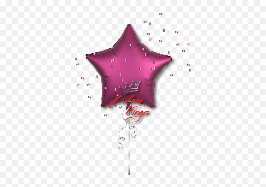 Satin Luxe Amber Star - Balloon Kings Emoji,Pomegranate Emoji