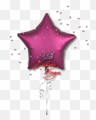 Satin Luxe Amber Star - Balloon Kings Emoji,Pomegranate Emoji