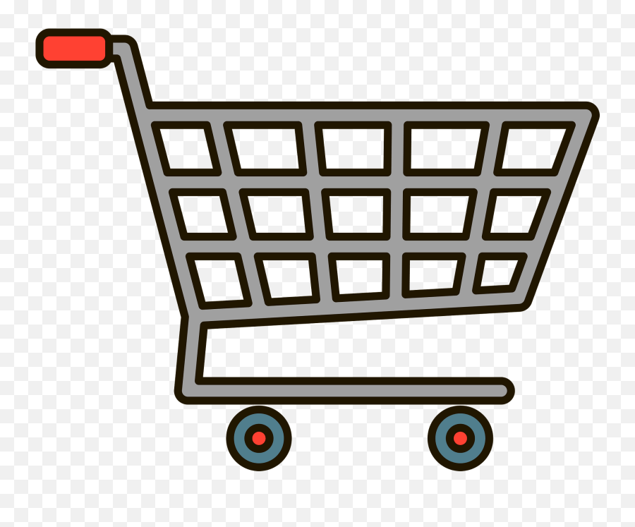 Shopping Cart Clipart Free Download Transparent Png - Shop Cart Clipart Emoji,Grocery Bag Emoji