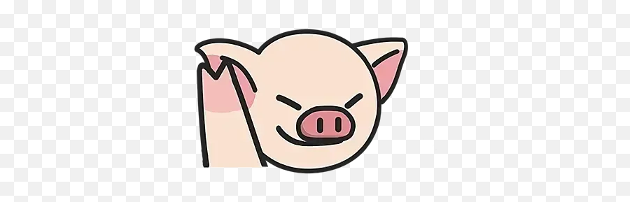 Pig Pig Whatsapp Stickers - Stickers Cloud Lihkg Pig Emoji,Piggy Emoticons