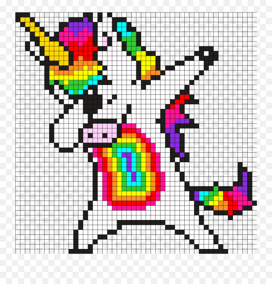 Cross Stitch Patterns - Pixel Art Dabbing Unicorn Emoji,Dabbing Cowboy Emoji