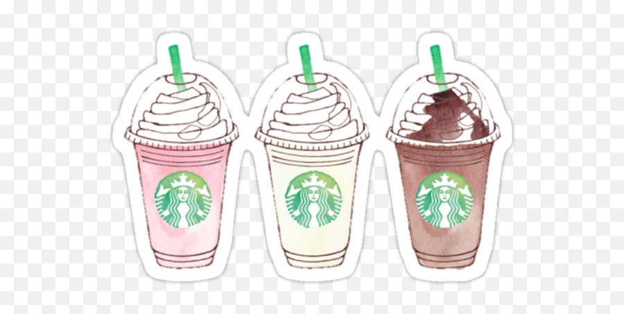 Lav Rainbow Colors Emoji Stickers Laptop Cute Tumblr - Background Starbucks Logo Cute,Starbuck Emoji
