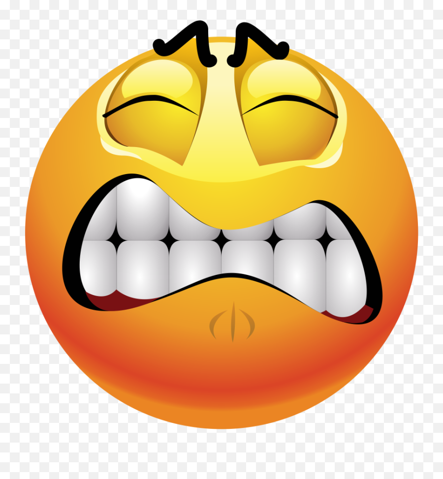 Frustrated Emoji Decal - Frustrated Face Clip Art,Frustrated Emoji