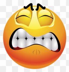 Frustrated Emoji Decal - Frustrated Face Clip Art,Frustrated Emoji