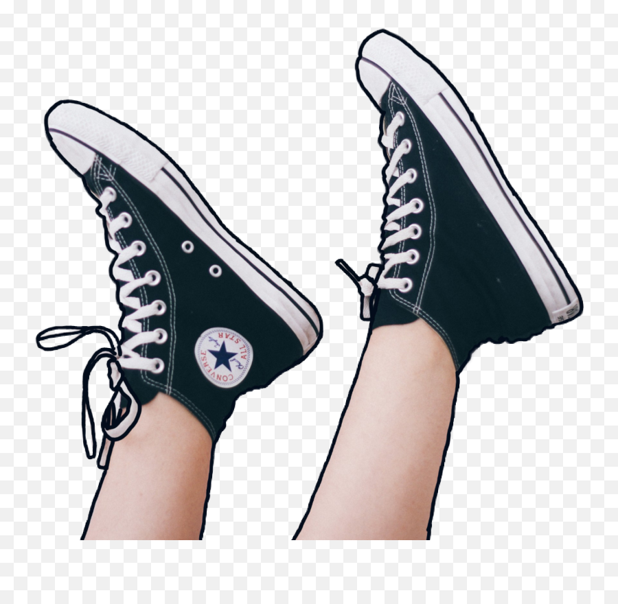 Legs Shoes Sticker - Over Under Lacing Emoji,Emoji Trainers