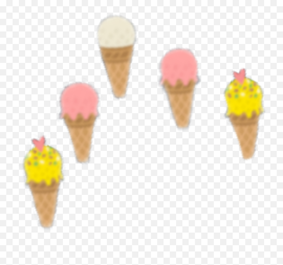 Icecream Emojicrown Crown Emoji Sticker - Cone,Ice Cream Cone Emoji