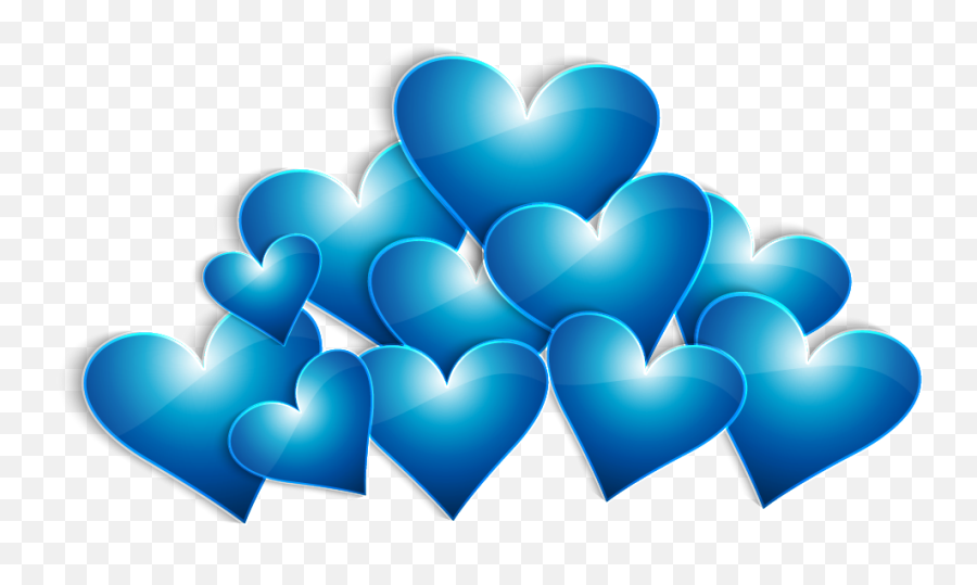Heart Valentines Day - Blue Heart Png Download 943523 Blue Love Hearts Png Emoji,Blue Heart Emoji