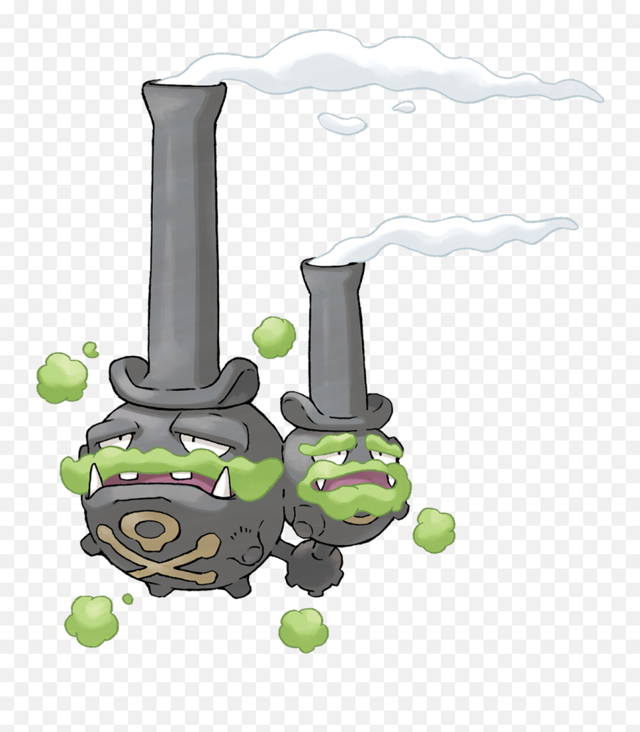 Pokémon - Pokemon Galarian Weezing Emoji,Steups Emoji