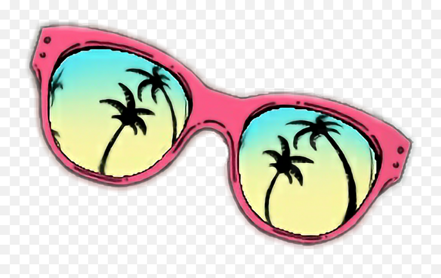 Beach Summer Sunglasses Sun Sticker - Full Rim Emoji,Sunglasses Emoji Snapchat