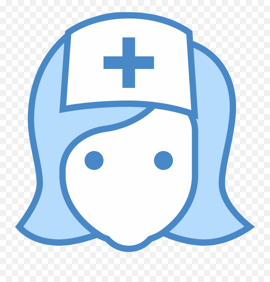 Front Of A Nurses Face Clipart - Nurse Head Clipart Emoji,Nursing Emoji Face