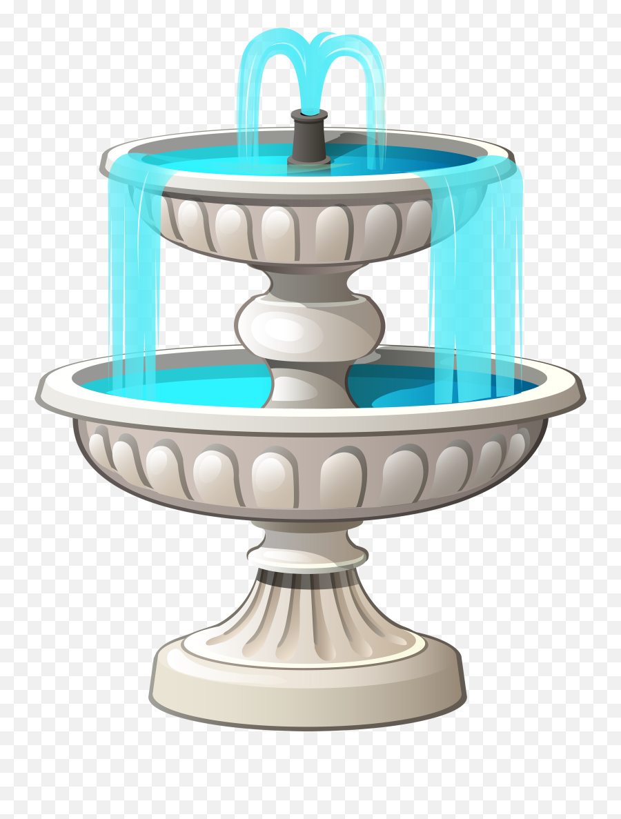 Free Wedding Fountain Cliparts - Cartoon Picture Of Fountain Emoji,Water Fountain Emojis