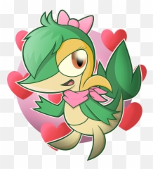Ember The Snivy Using Attract I - Fictional Character Emoji,Chimchar Mystery Dungeon Emotions