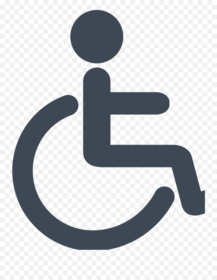 Wheelchair Icon Gray Svg Vector Wheelchair Icon Gray Clip - Disability Pictogram Emoji,Grayscale Emoticon
