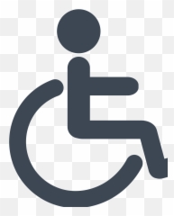 Wheelchair Icon Gray Svg Vector Wheelchair Icon Gray Clip - Disability Pictogram Emoji,Grayscale Emoticon
