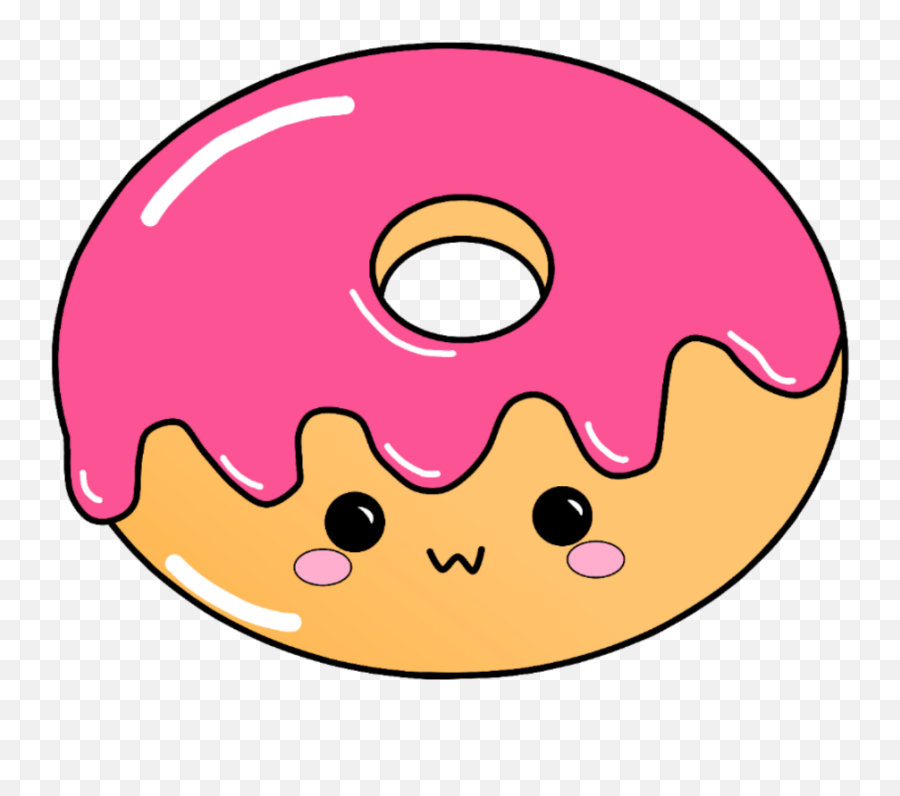 Donut Emoji Picsart - Kawaii Cute Stickers Donuts,Collage Emojis Kawaii