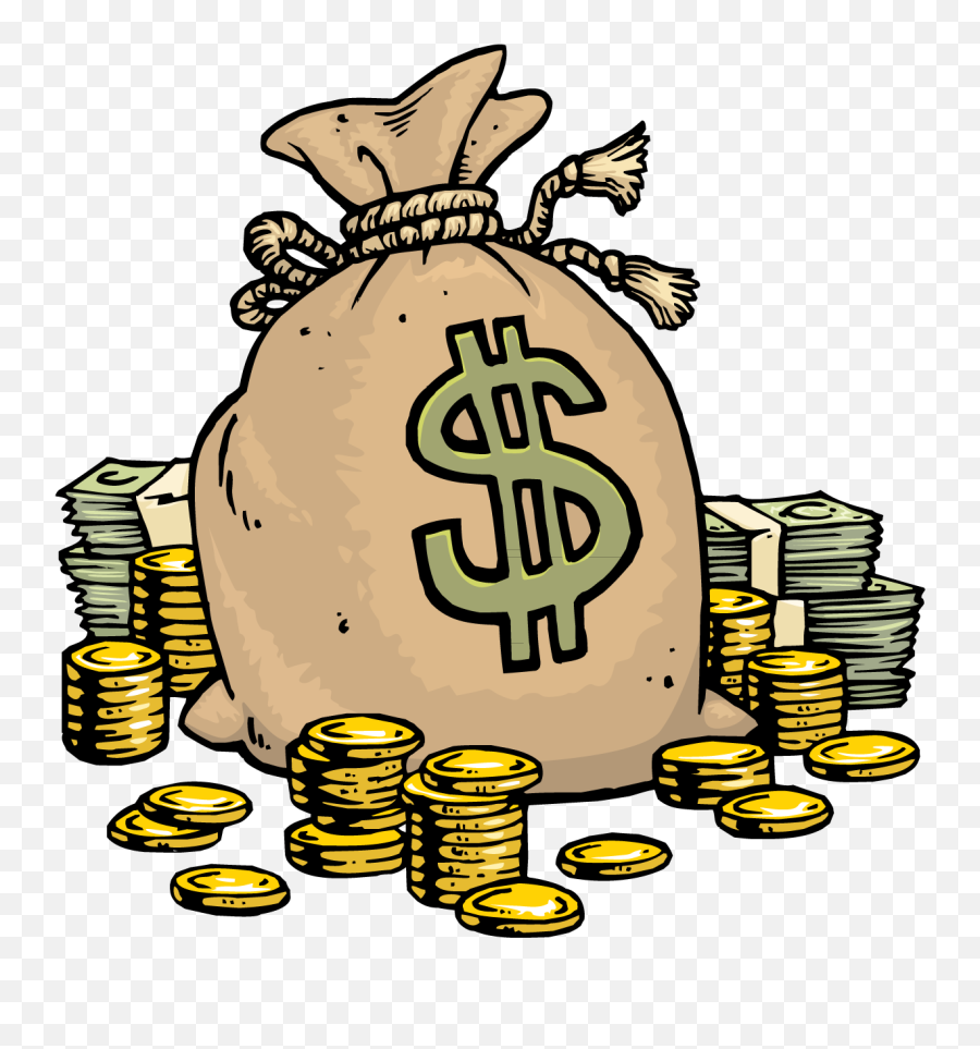 Download Money Cartoon Bag Png Download - Cartoon Transparent Background Clipart Money Emoji,Money Bags Emoticon