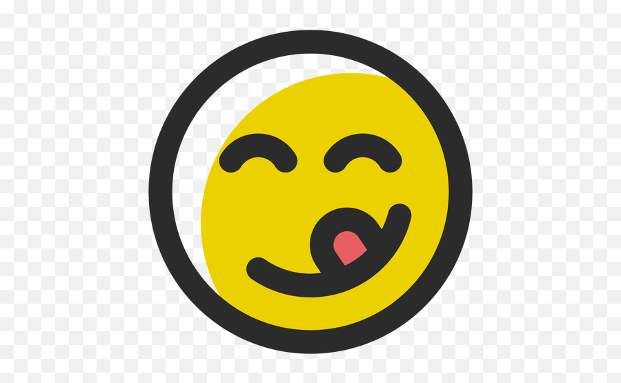 Tongue Out Colored Stroke Emoticon - Charing Cross Tube Station Emoji,Tongue Out Emoji