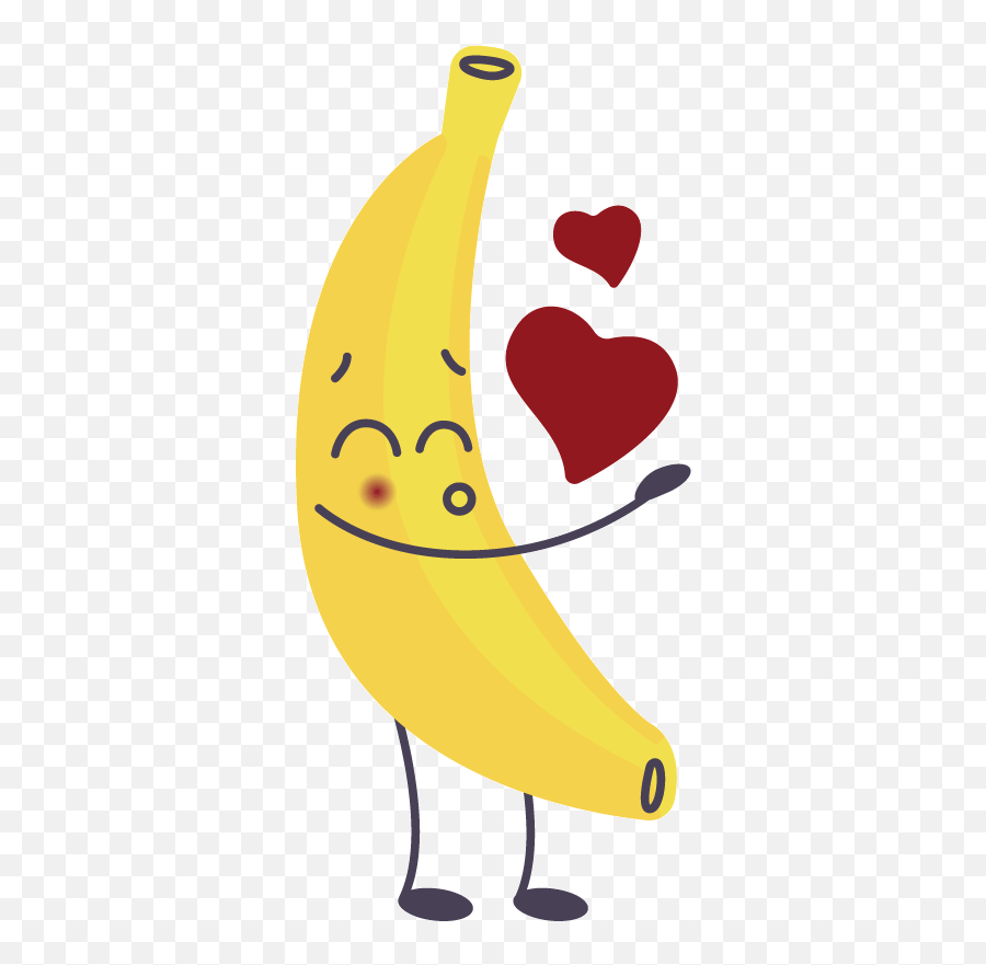 Camisetas Parejas Plátanos De Amor Graciosos Con Corazones - Happy Emoji,Amor Dibujo Emoji